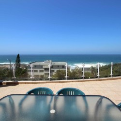 Walk to Lucien Main Beach from Aqua Surf 6 a 3 bedroom, 9 sleeper, self-catering holiday apartment in Manaba Beach on the South Coast of KwaZulu Natal.