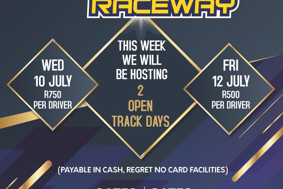 Dezzi South Coast Raceway open track days in July 2024