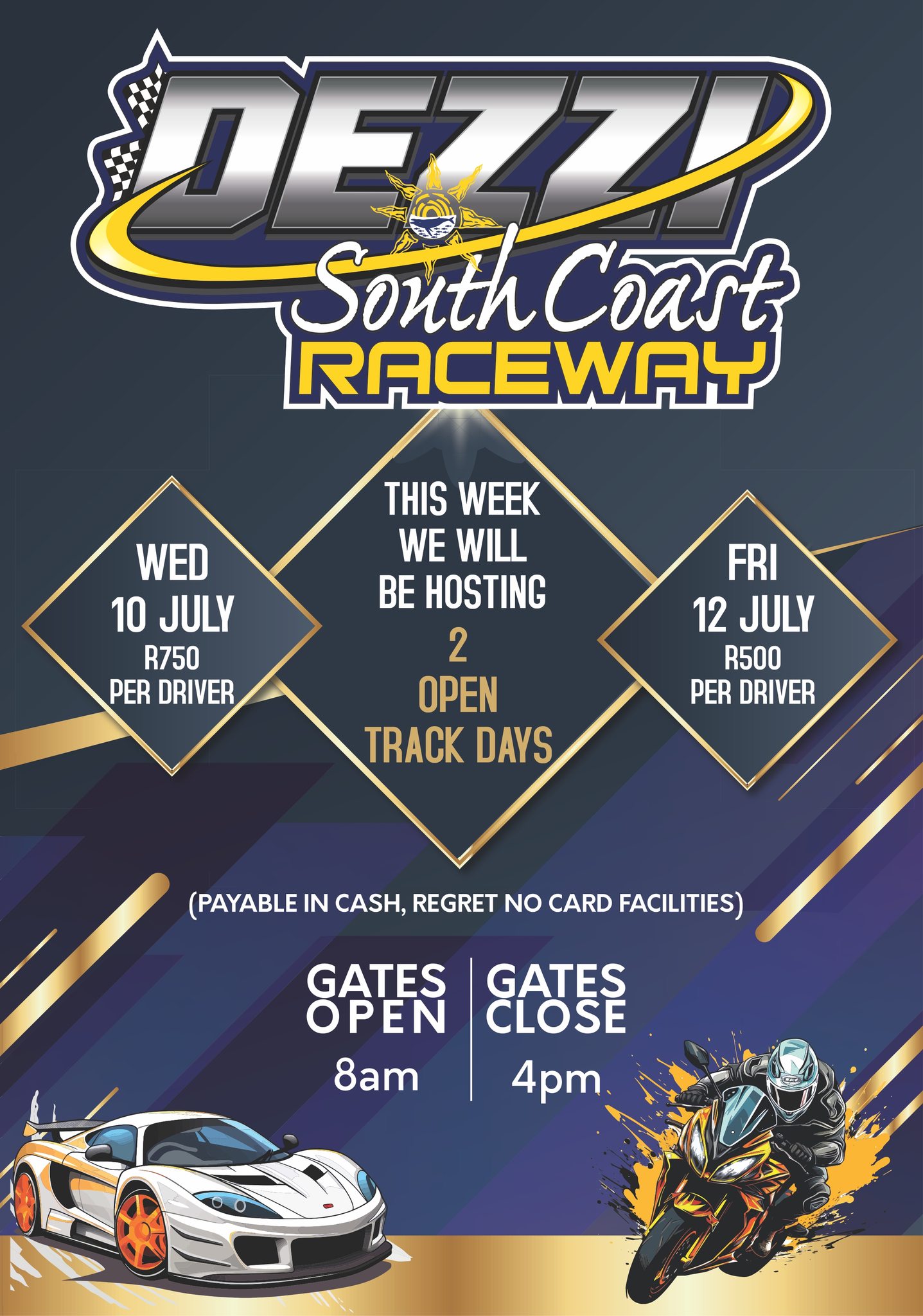 Dezzi South Coast Raceway open track days