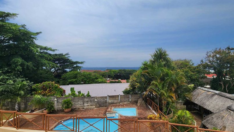 Sea view from King’s Cottage in Shelly Beach