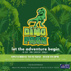 Dinopark in Melville on the South Coast of KwaZulu Natal is a dinosaur park and fun outing