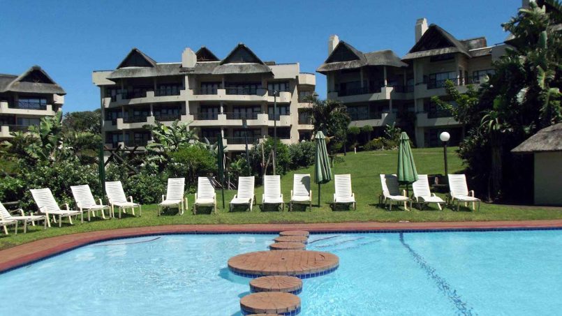 The swimming pool at Le Touessrok 32 Ramsgate complex.