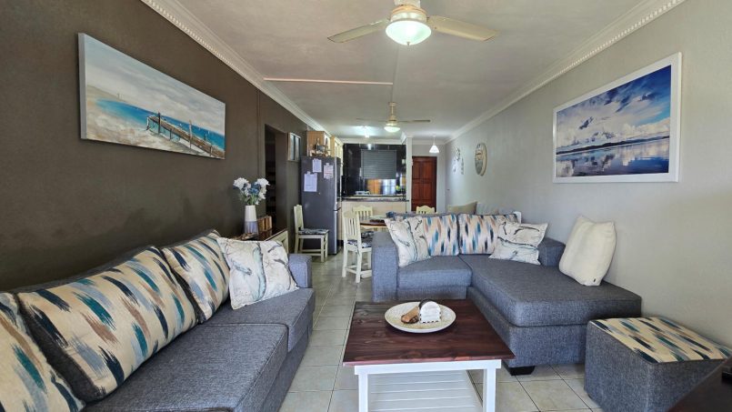 Shelly Palms 1 is a ground floor, 5 sleeper self-catering seafront holiday accommodation in Shelly Beach on the South Coast of KZN