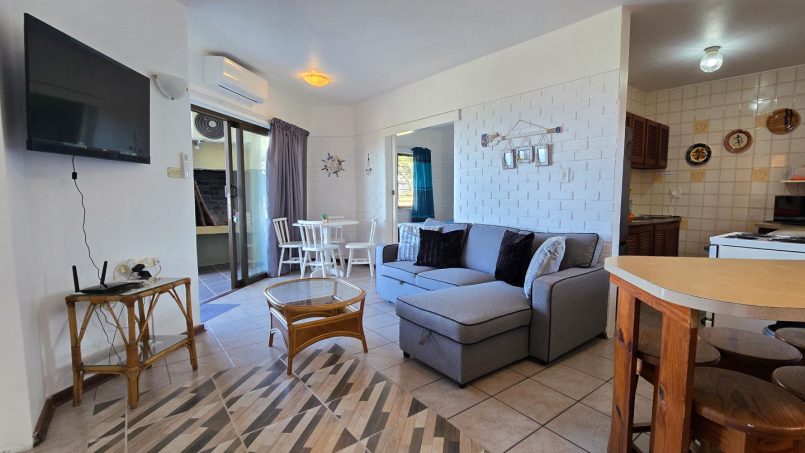 Living area at Southcoast Seaview @ No 3 Bonamic – open-plan lounge with sea view