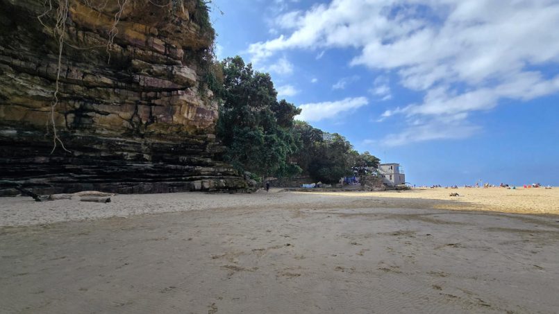 Scenic view of Uvongo Beach and cliffs just steps from Chardonnay Cabanas 5